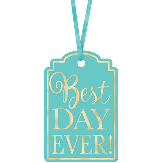 Best Day Ever Printed Tags - Robin's-egg Blue