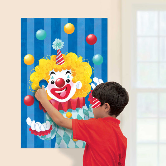 Carnival Clown Game Pin the Nose on the Clown