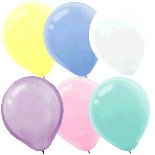 Latex Balloons 30cm 15CT Pastel Assorted