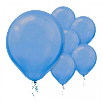 Latex Balloons Pearl 30cm 15CT Bright Royal Blue
