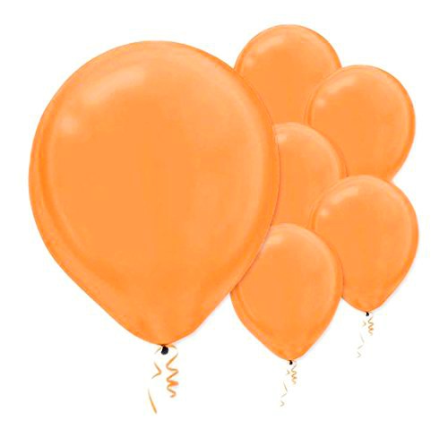 Latex Balloons Pearl 30cm 15CT Orange Peel