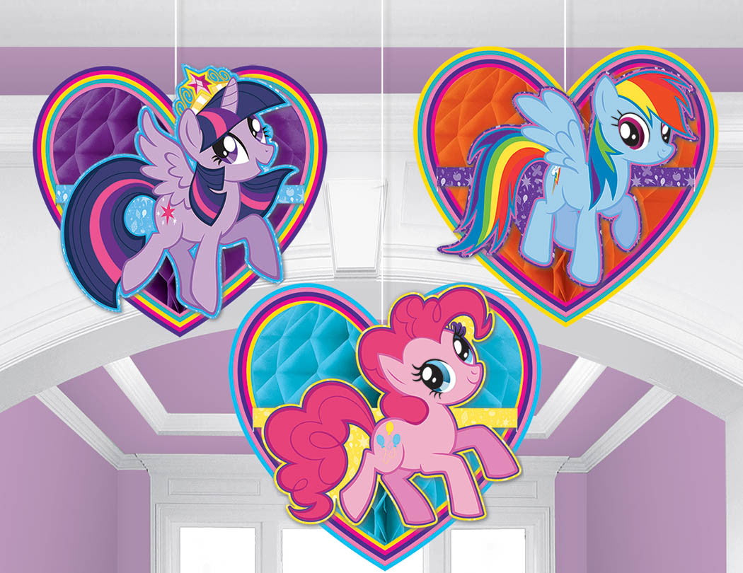 My Little Pony Friendship Honeycomb Decorations - Tissue & Printed Paper