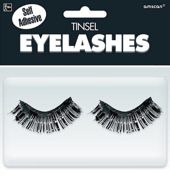 Tinsel Eyelashes - Black