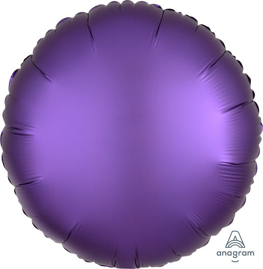 45cm Standard HX Satin Luxe Purple Royale Circle S18