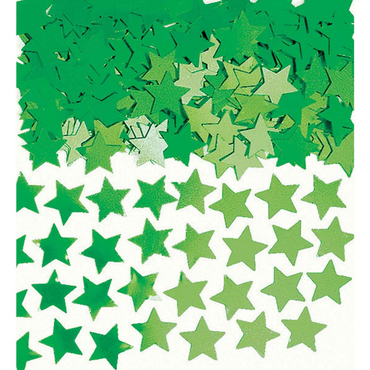 Mini Stars Confetti 1/4oz / 7g Green