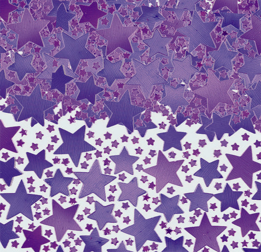Star Confetti 70g -Purple