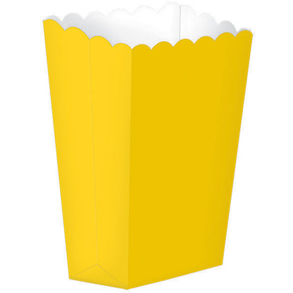 Popcorn Favor Boxes Small Sunshine Yellow