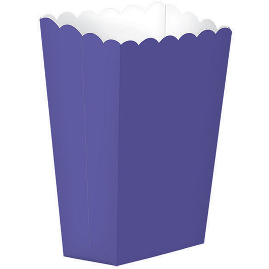 Popcorn Favor Boxes Small New Purple