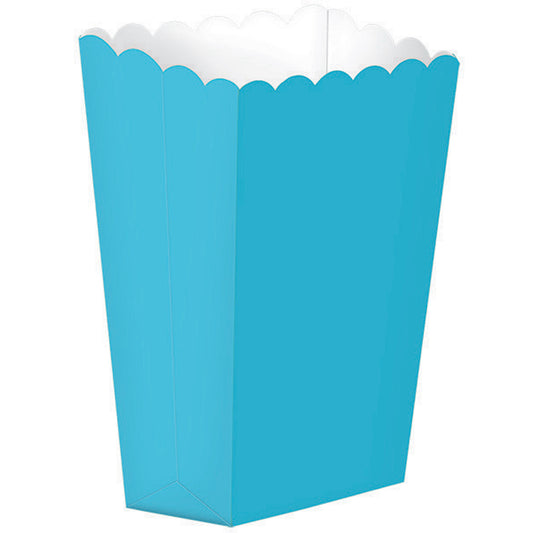 Popcorn Favor Boxes Small Caribbean Blue