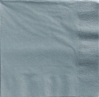 Lunch Napkins 20 Pack 2 PLY - Silver