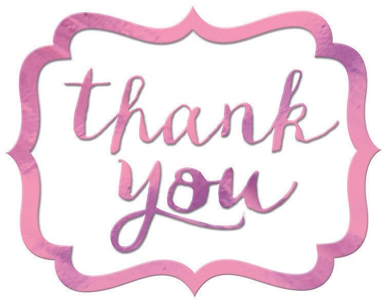 Thank You Stickers - New Pink