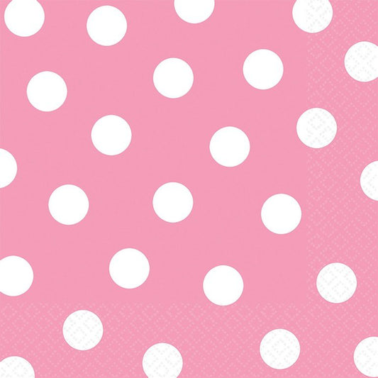 Dots Lunch Napkins New Pink