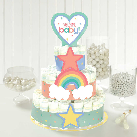 Baby Shower Neutral Diaper Cake Kit