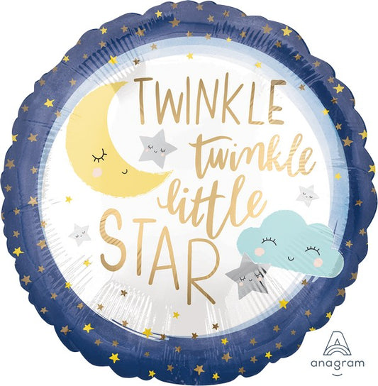 45cm Standard Satin XL Twinkle Twinkle Little Star S40