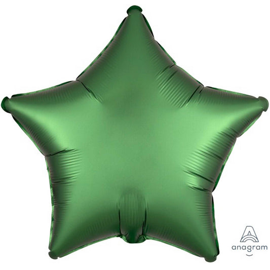 45cm Standard XL Satin Luxe Emerald Star S18