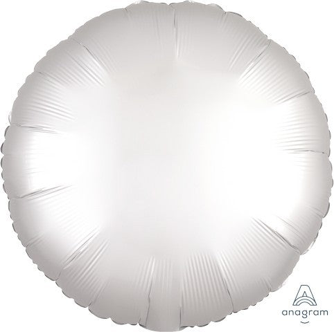 45cm Standard HX Satin Luxe White Circle S18