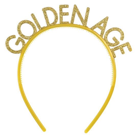 Over The Hill Golden Age Headbands Glittered