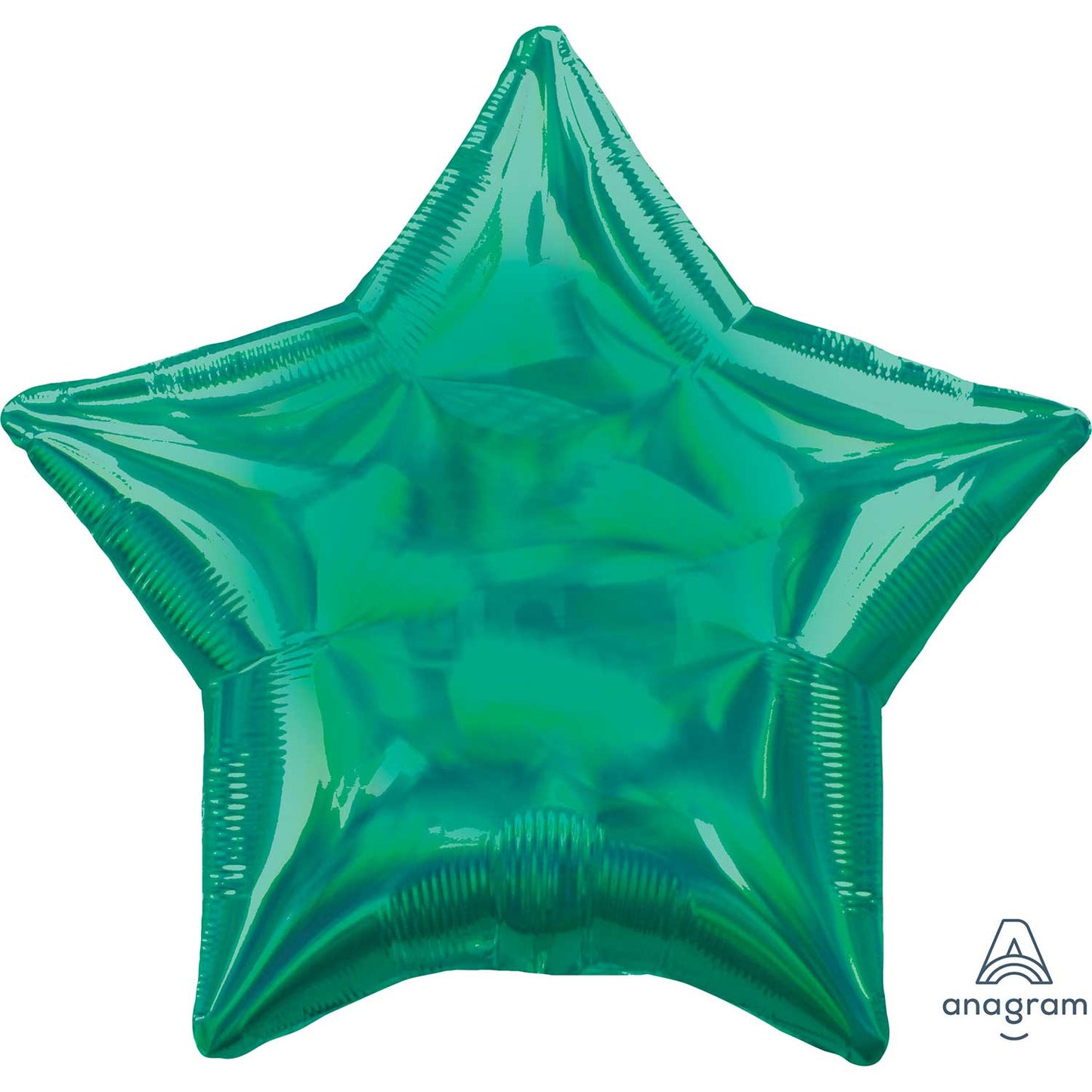 45cm Standard Holographic Iridescent Green Star S40