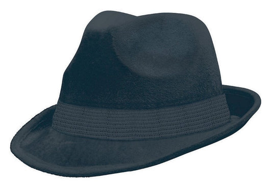 Fedora Velour Hat  - Black
