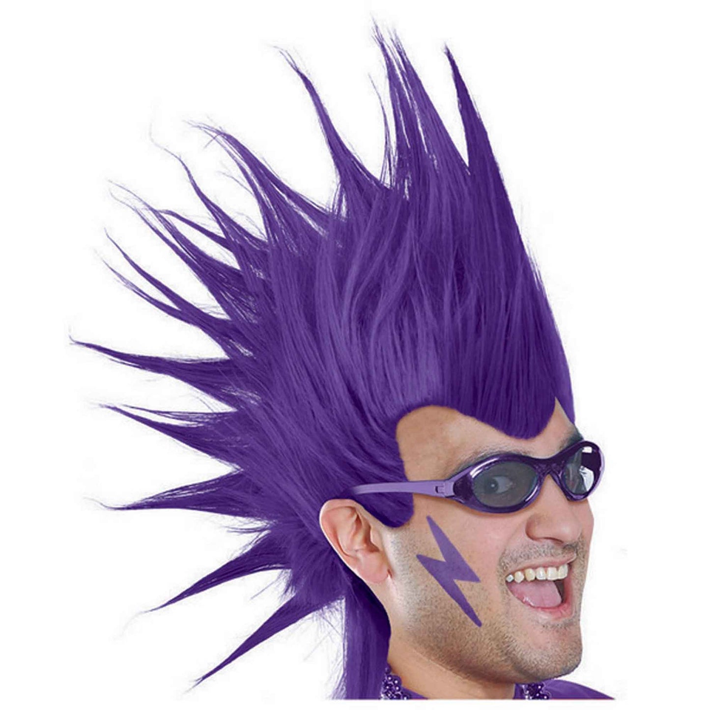 Mohawk Wig - Purple