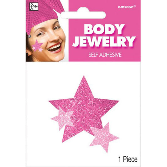 Body Jewelry Stars - Pink