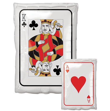 Junior Shape XL Roll the Dice King & Ace Playing Card S50