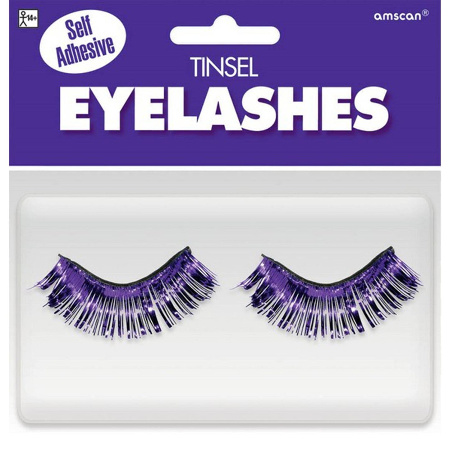 Tinsel Eyelashes - Purple