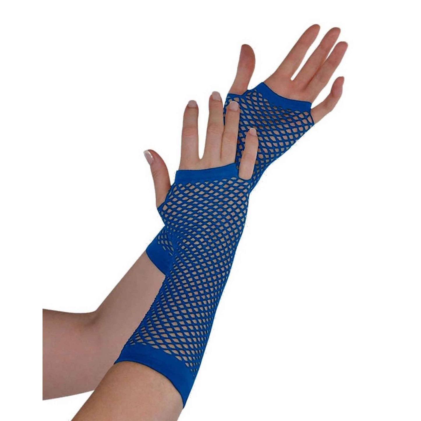 Fishnet Gloves Long - Navy