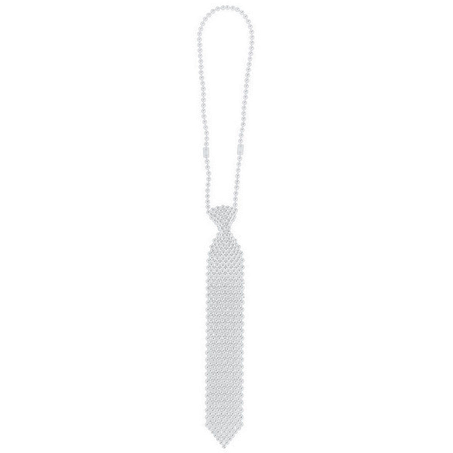 Tie Necklace -  Silver