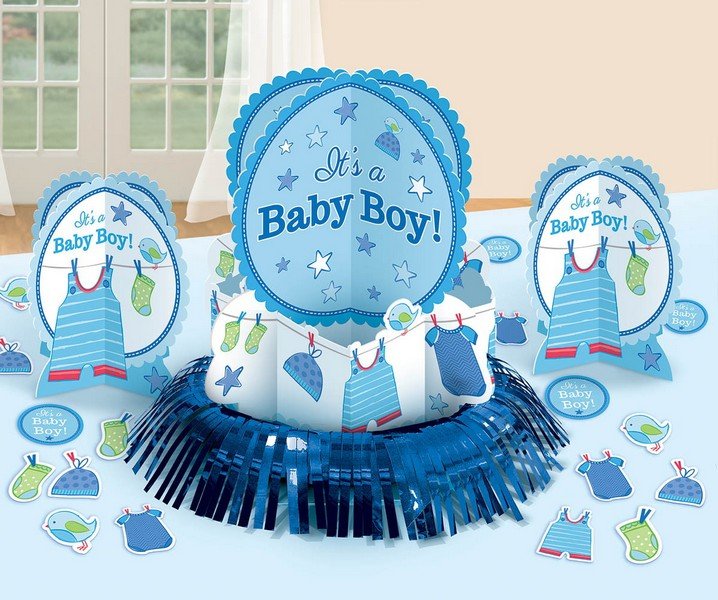 Shower with Love Boy Table Decorations Kit