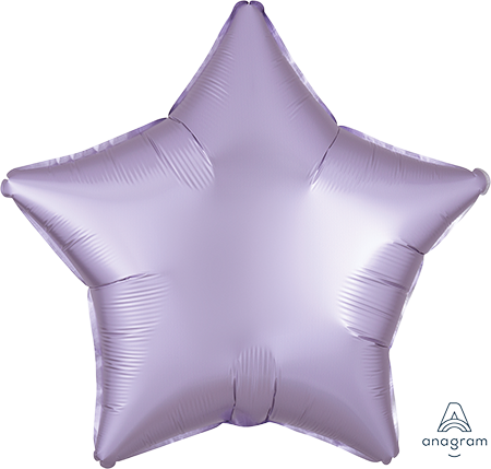 45cm Standard XL Satin Luxe Pastel Lilac Star S18