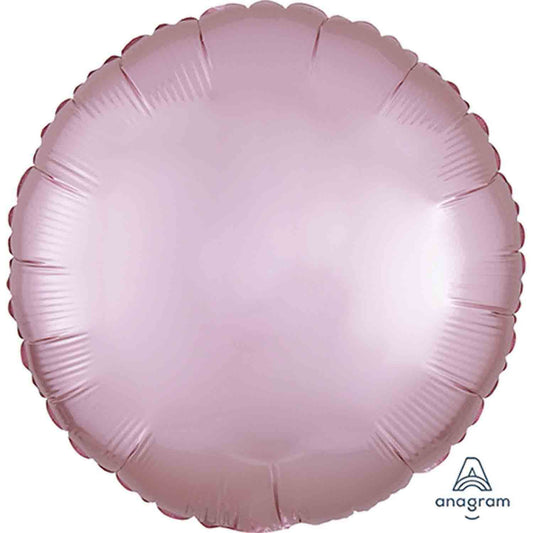 45cm Standard HX Satin Luxe Pastel Pink Circle S18