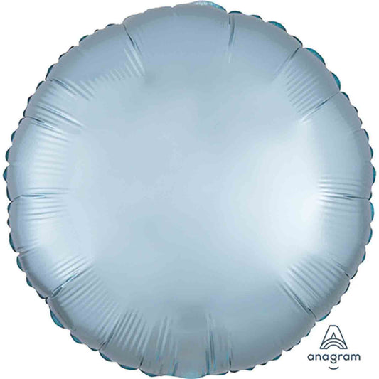 45cm Standard HX Satin Luxe Pastel Blue Circle S18