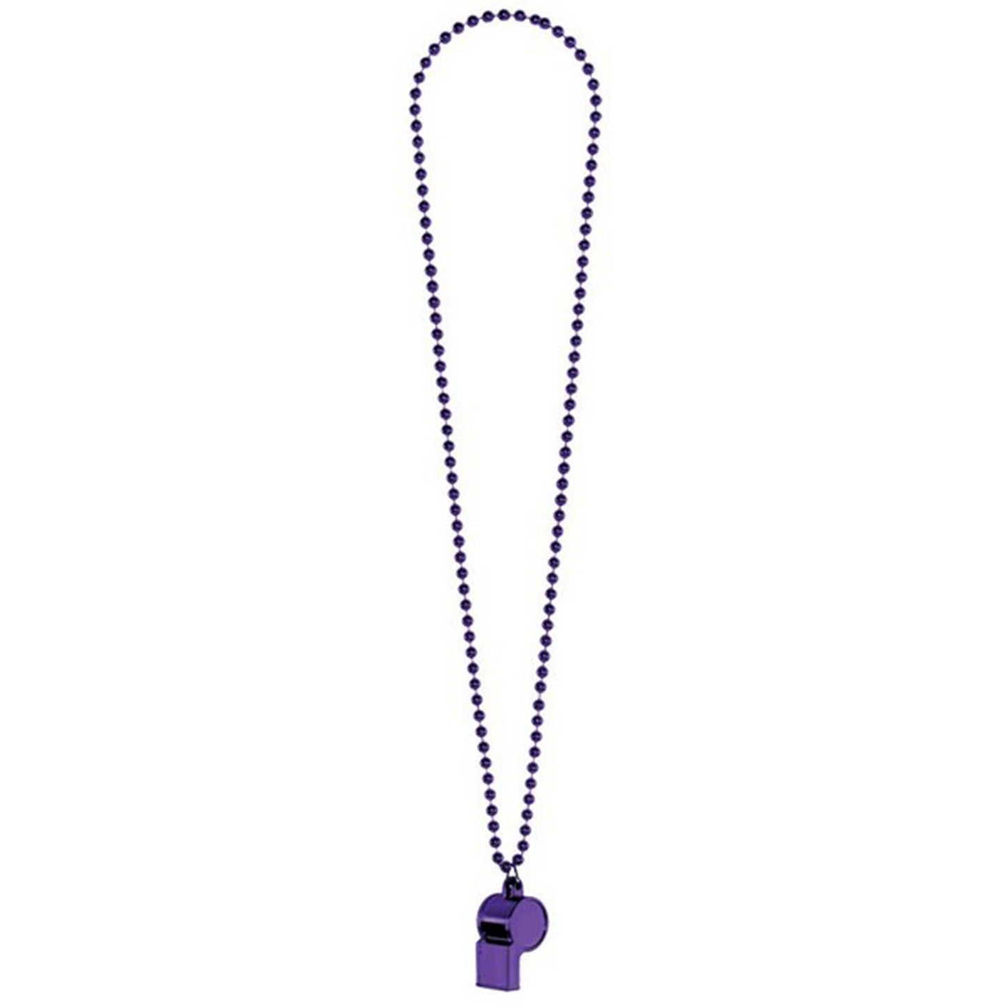 Whistle On Chain Necklace  - Purple