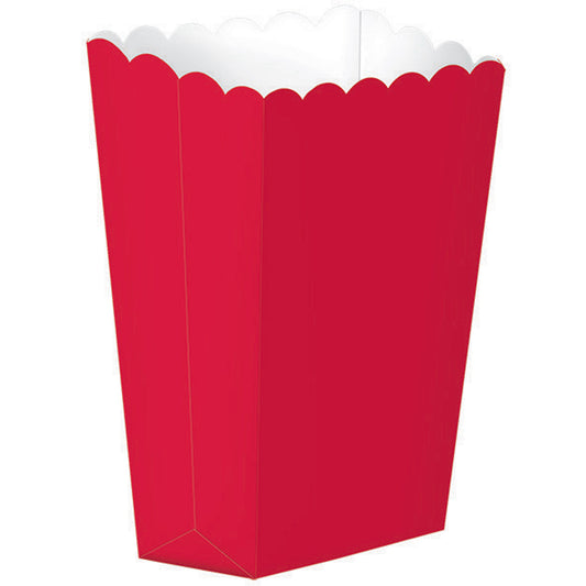 Popcorn Favor Boxes Small Apple Red