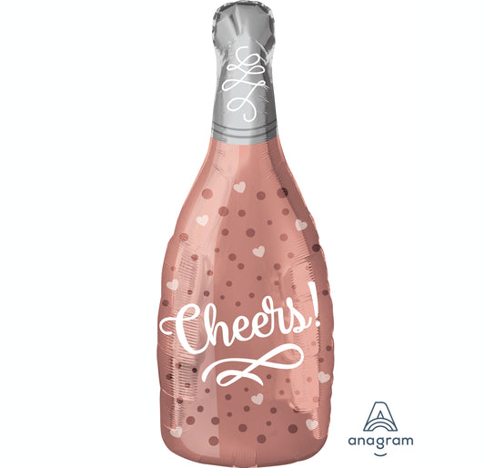 Junior Shape XL Cheers Rose Champagne Bottle S50