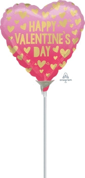 10cm Happy Valentine's Day Pink Ombre A10