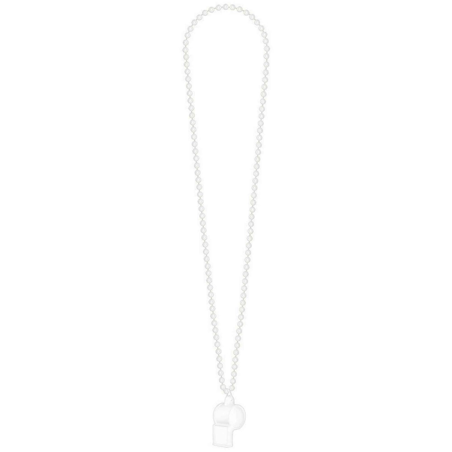Whistle On Chain Necklace  - White