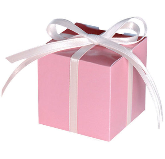 Mega Pack Paper Favor Boxes - New Pink (Ribbon not Included)