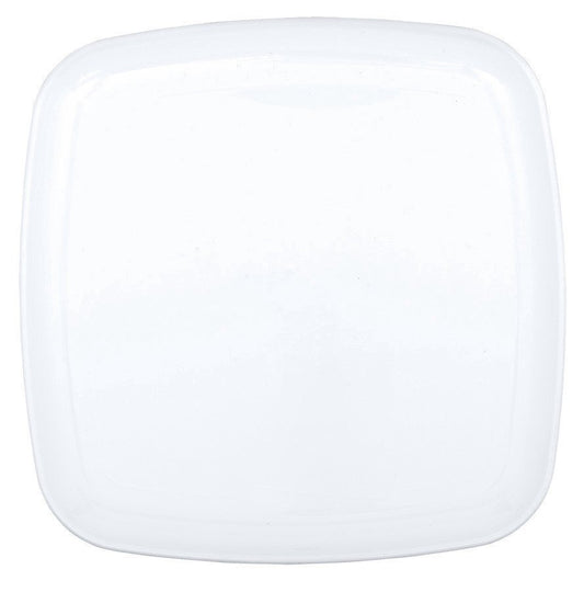 Square Platter White Plastic 35cm