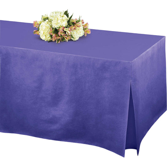 Tablefitters Flannel-Backed Tablecover  New Purple