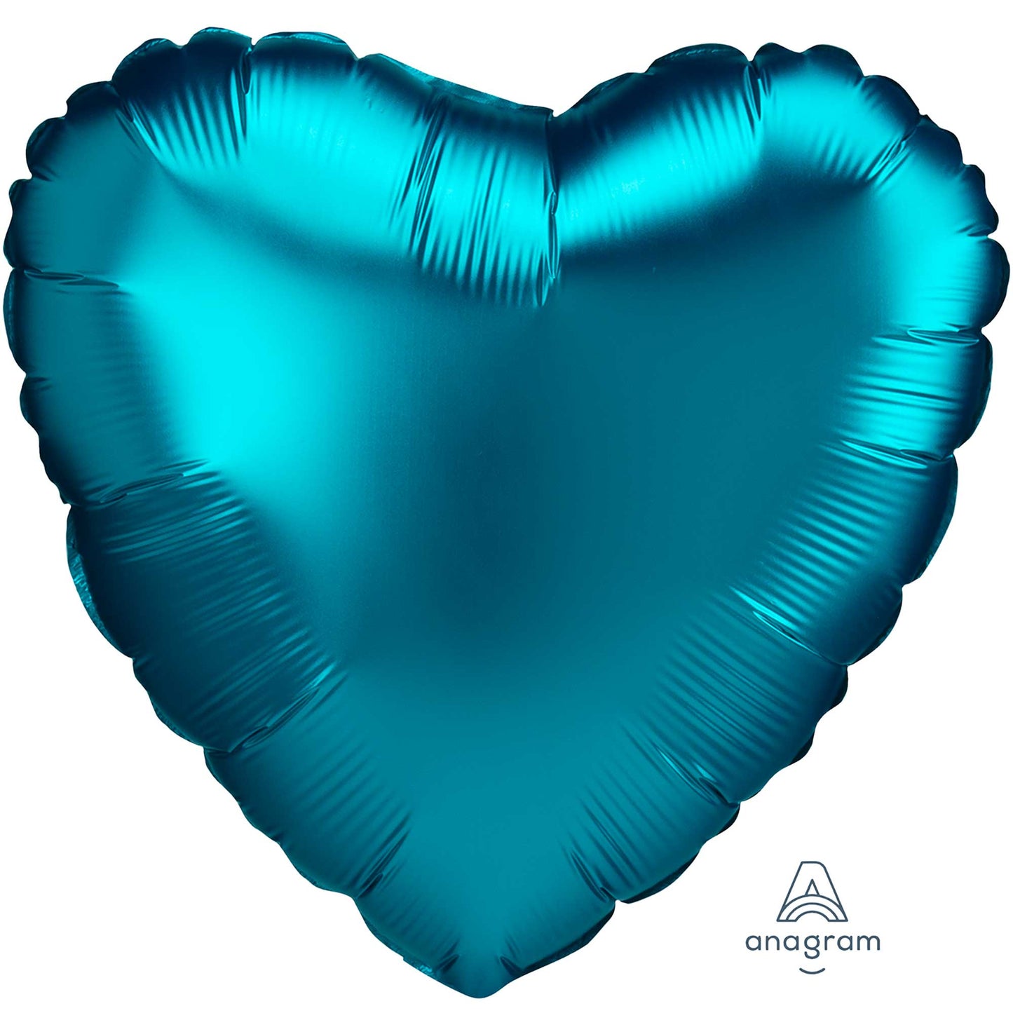 45cm Standard HX Satin Luxe Aqua Heart S18
