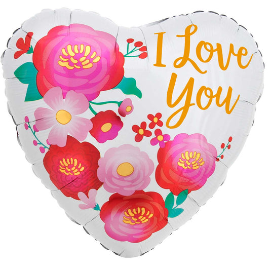 45cm Standard HX I Love You Ombre Flowers S40