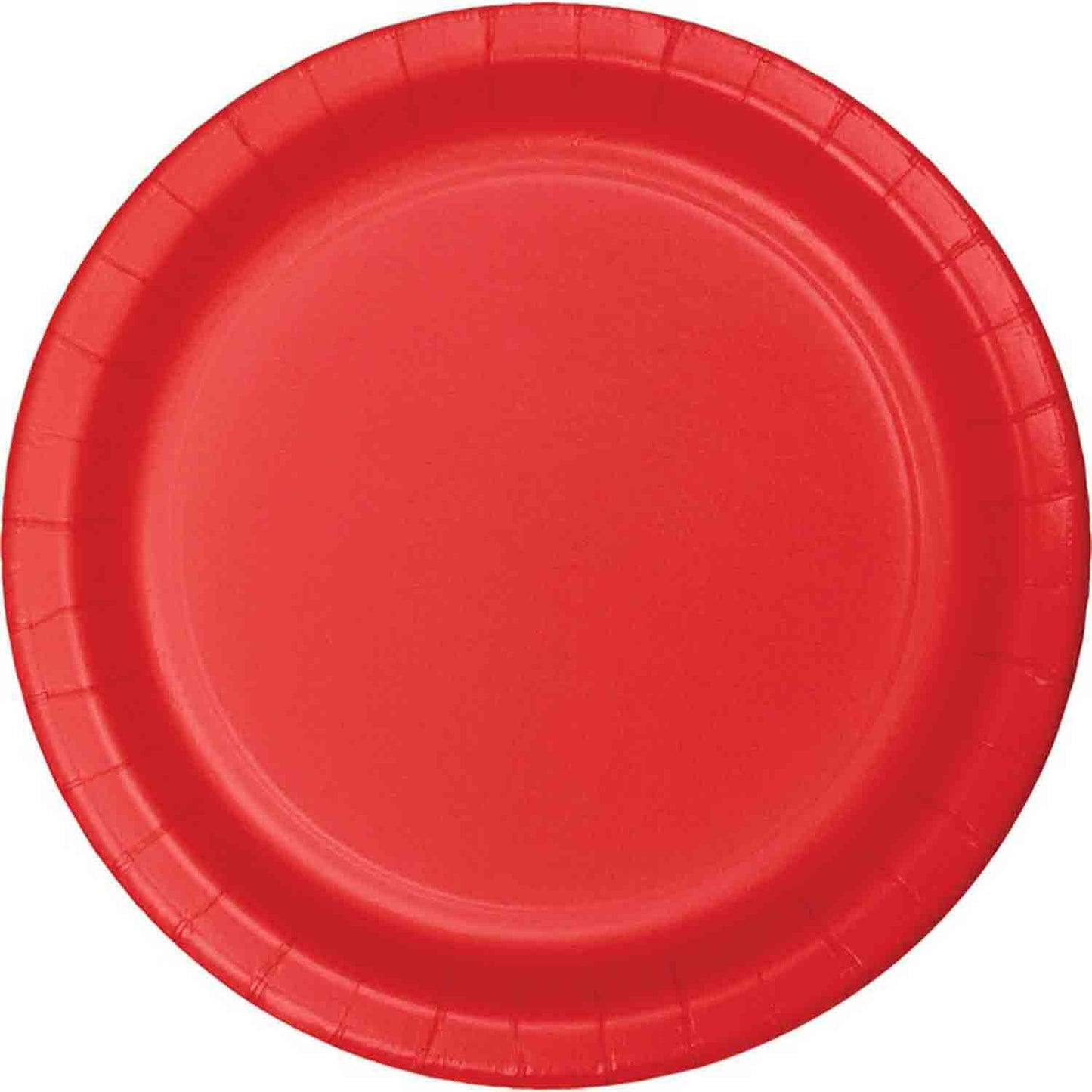 Classic Red Lunch Plates Paper 18cm