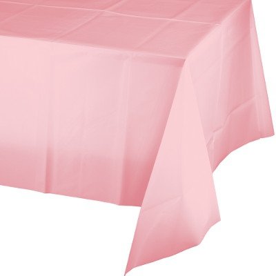 Classic Pink Tablecover Plastic 137cm x 274cm
