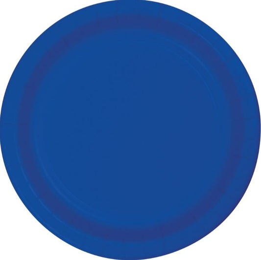 Cobalt Blue Lunch Plates Paper 18cm