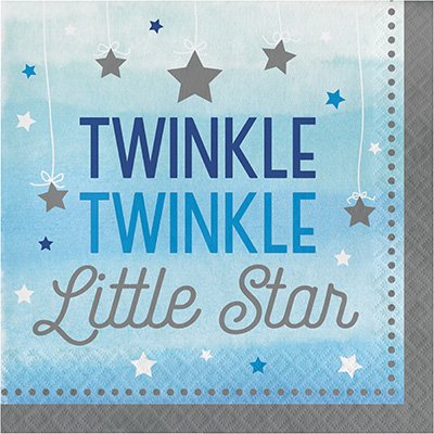 One Little Star Boy Lunch Napkins Twinkle Twinkle Little Star