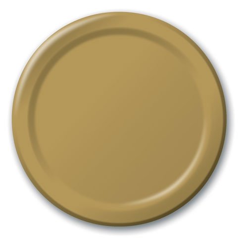 Glittering Gold Lunch Plates Paper 18cm