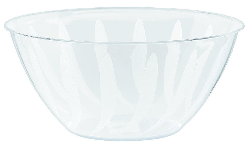 Swirl Bowl Clear - Plastic Medium 1.8L