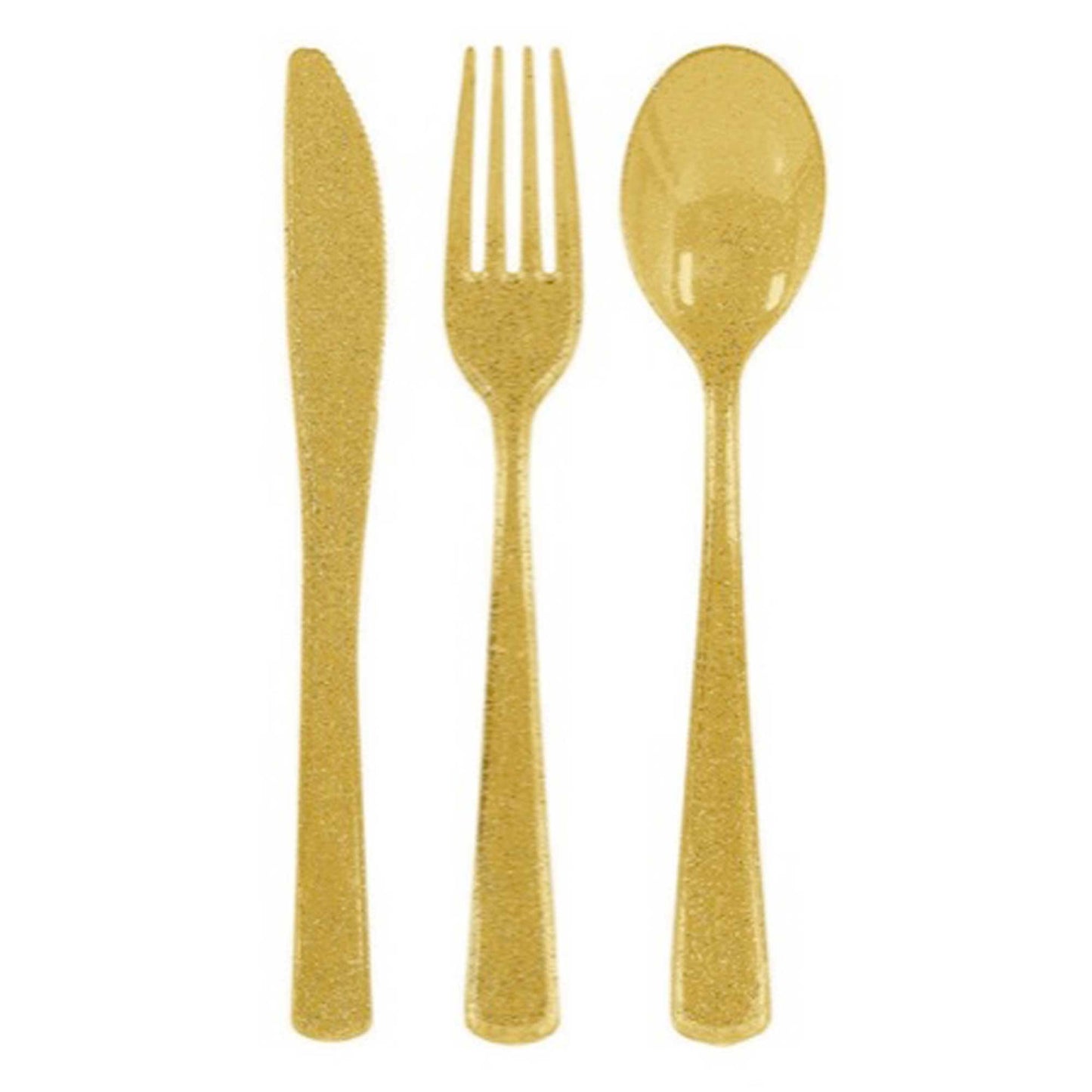Premium Glittering Gold Cutlery Set